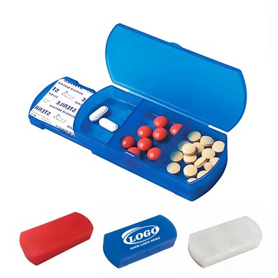 Pocket Pill Box With Bandage Dispenser