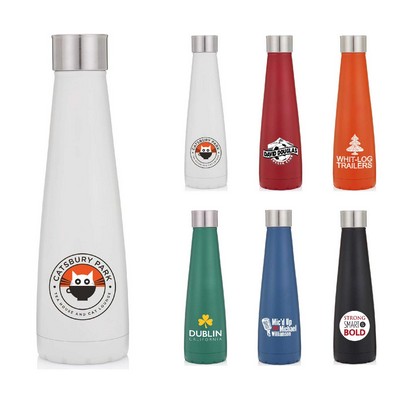 16 oz. Travel Stainless Steel Vacuum Insulated BPA-free Bottle w/ Lid